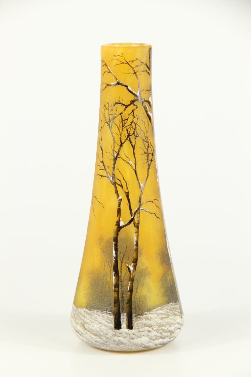 Daum Nancy Vase (winter Landscape)-photo-4