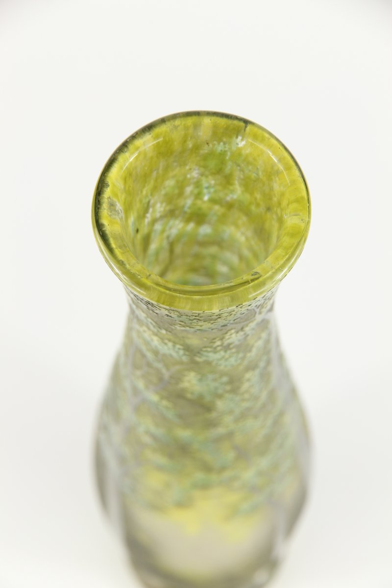 Vase Daum Nancy (paysage forestier)-photo-4