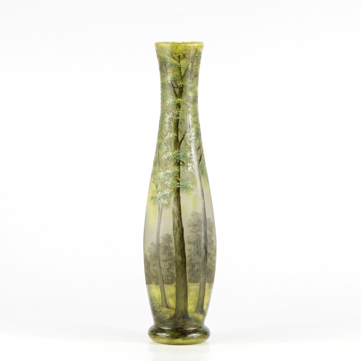 Vase Daum Nancy (paysage forestier)