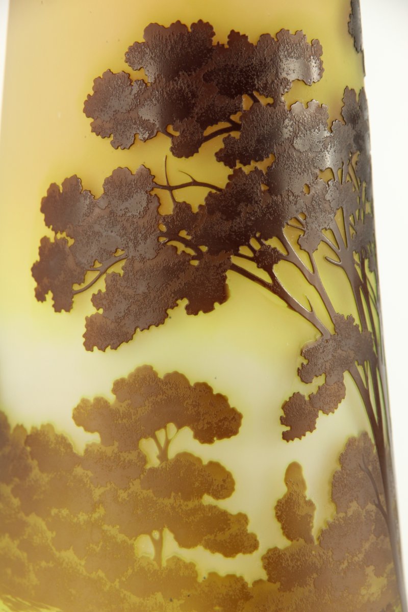 Gallé Vase (river Landscape)-photo-6