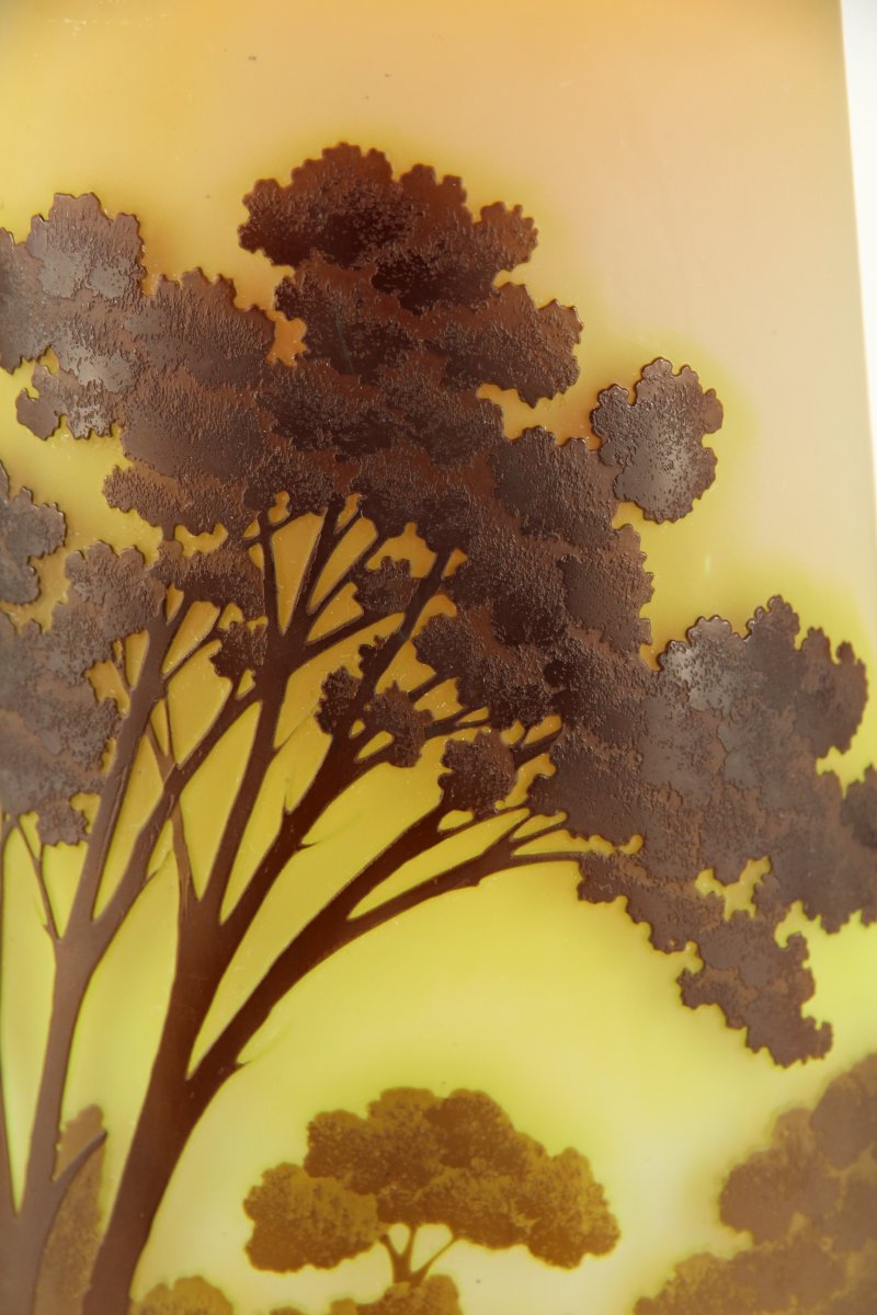 Gallé Vase (river Landscape)-photo-7