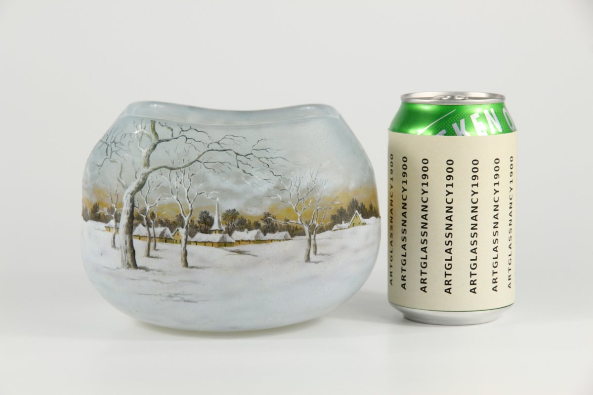 Daum Nancy Vase (dutch Winter)-photo-2