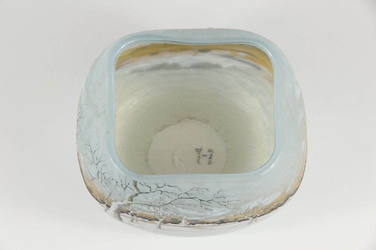 Daum Nancy Vase (dutch Winter)-photo-4