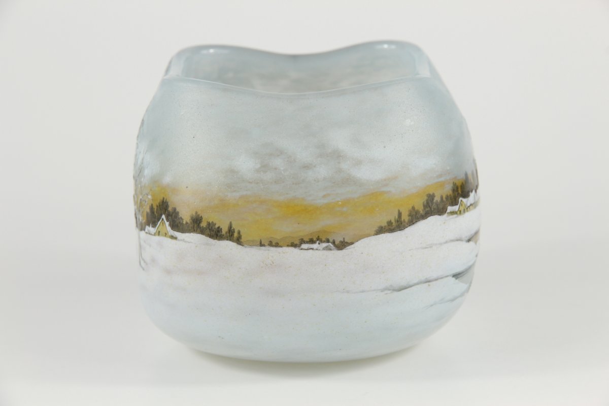 Daum Nancy Vase (dutch Winter)-photo-1