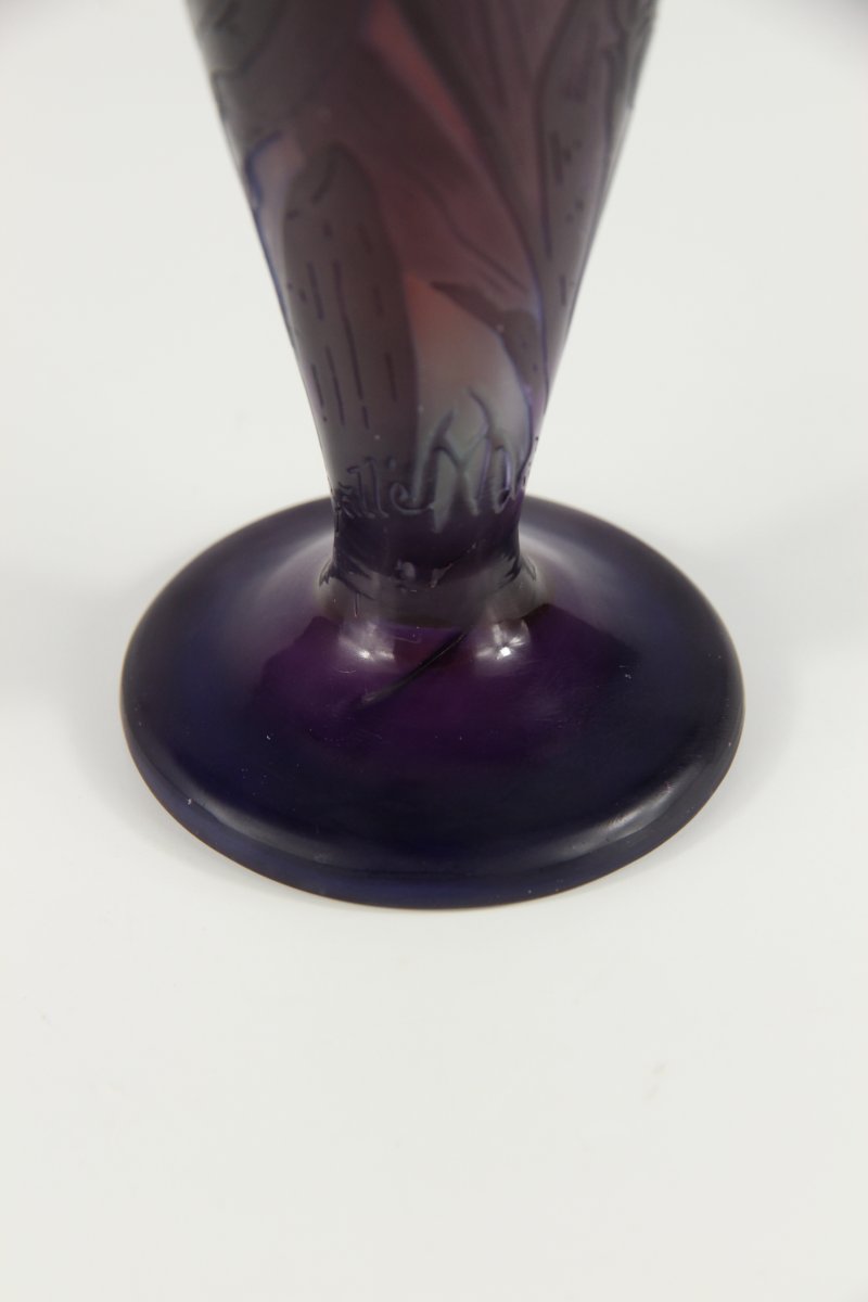 Gallé Vase (lilies Of The Valley)-photo-5