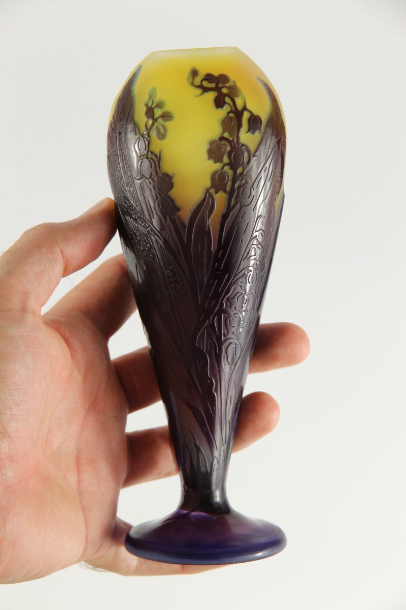 Gallé Vase (lilies Of The Valley)-photo-7