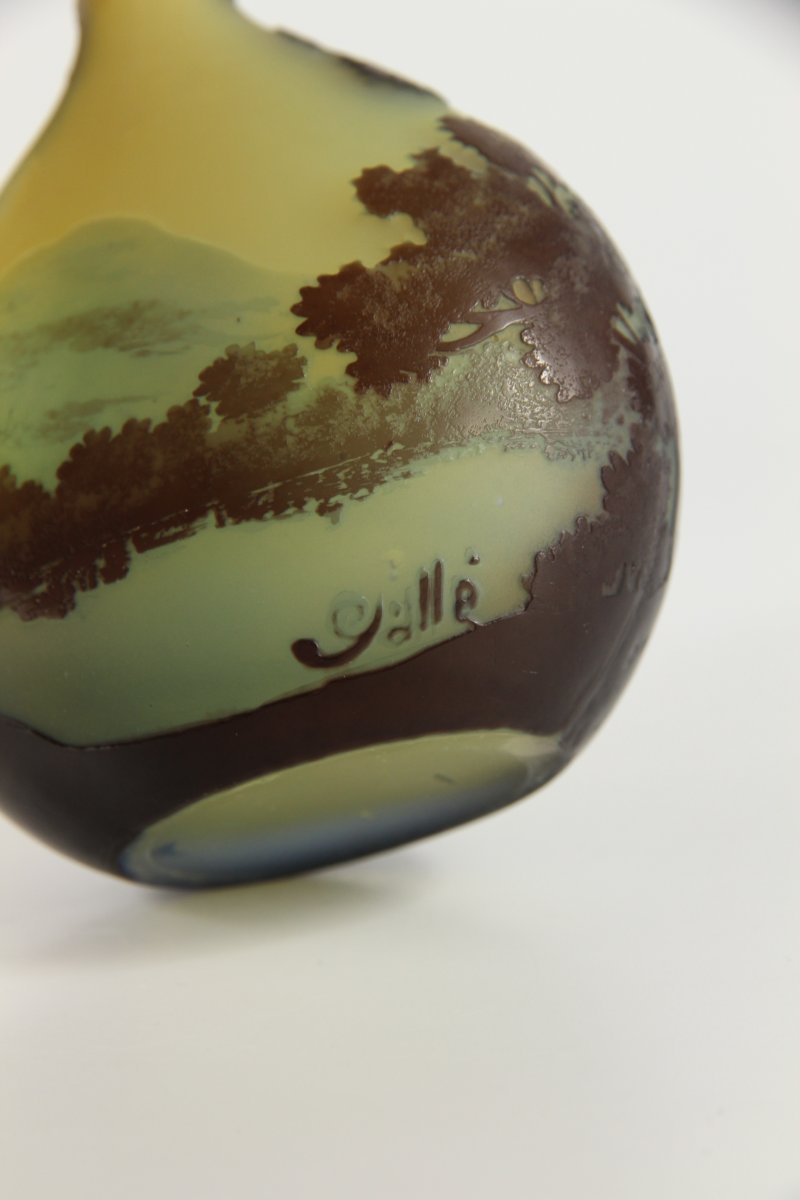 Gallé Vase (vosges Landscape )-photo-3