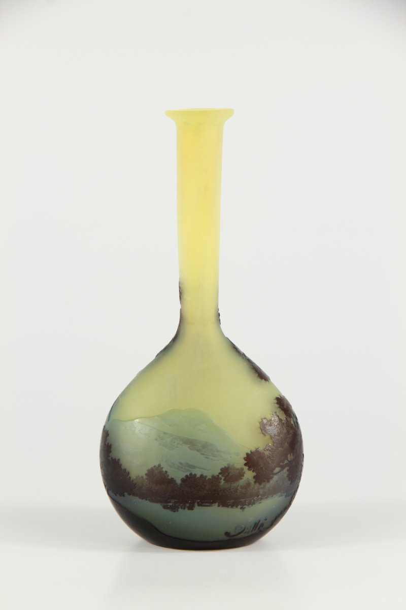 Gallé Vase (vosges Landscape )-photo-2