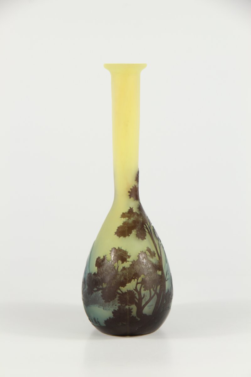 Gallé Vase (vosges Landscape )-photo-3
