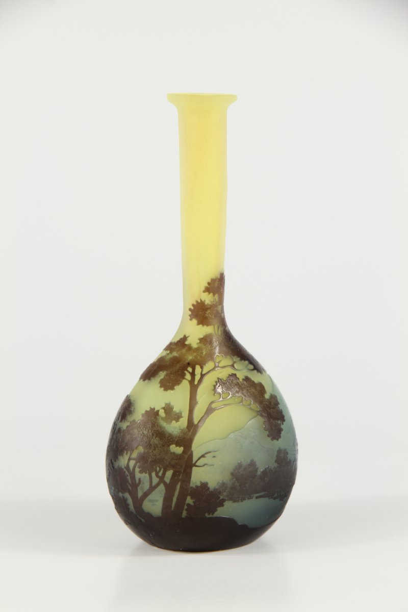 Gallé Vase (vosges Landscape )-photo-4