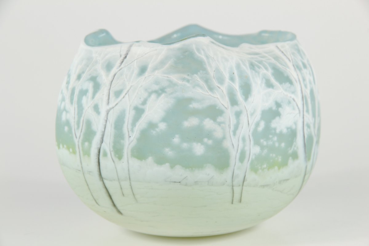 Daum Nancy Vase (winter Landscape)-photo-5