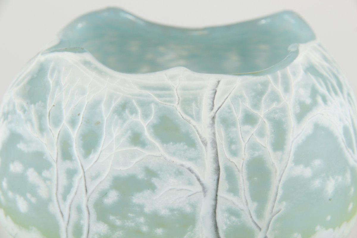 Daum Nancy Vase (winter Landscape)-photo-7