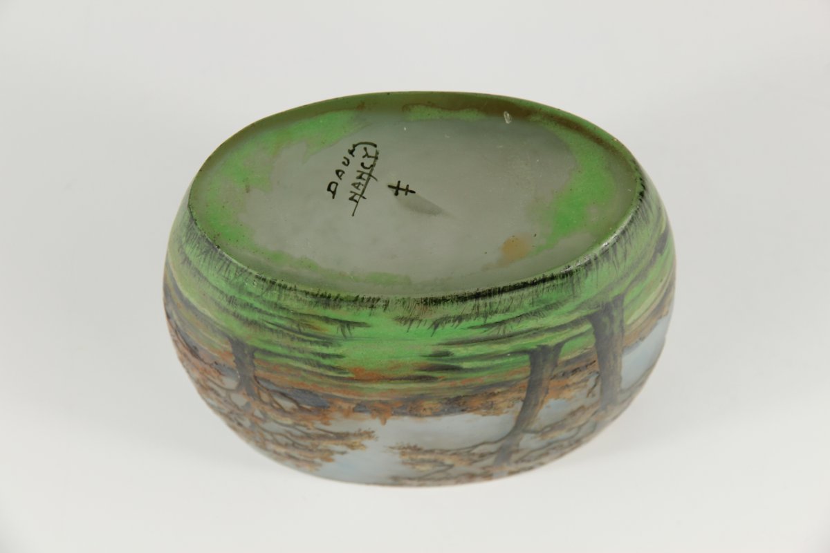 Daum Nancy Vase (lorraine Landscape)-photo-3