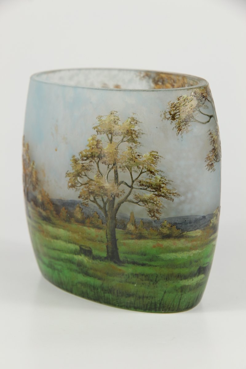 Daum Nancy Vase (lorraine Landscape)-photo-4