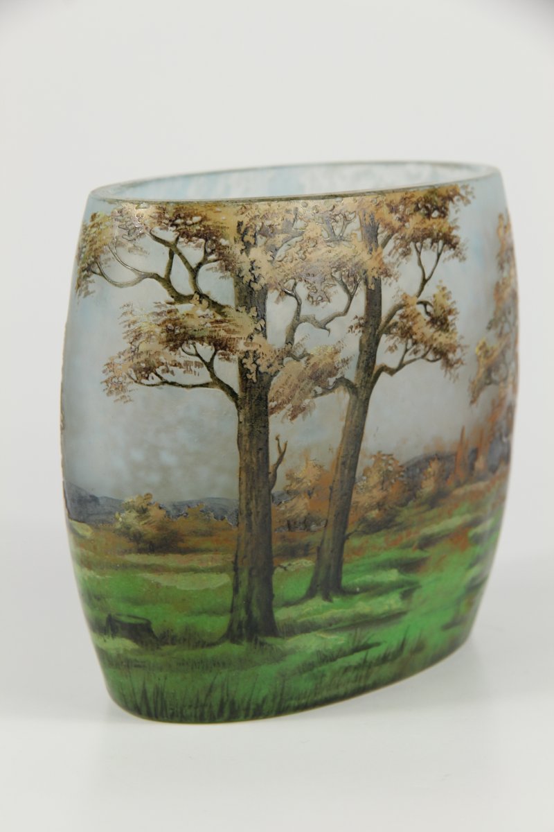 Daum Nancy Vase (lorraine Landscape)-photo-6