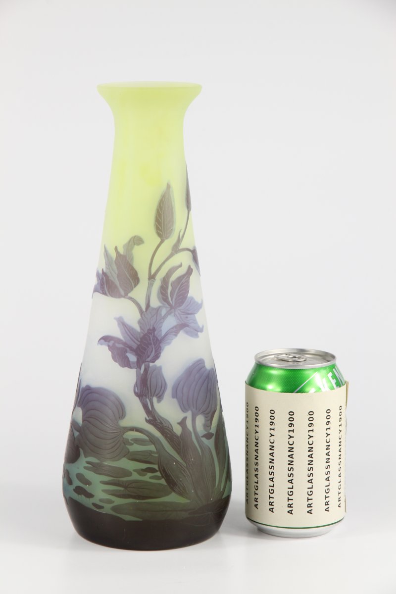 Gallé Vase (water Lilies)-photo-2
