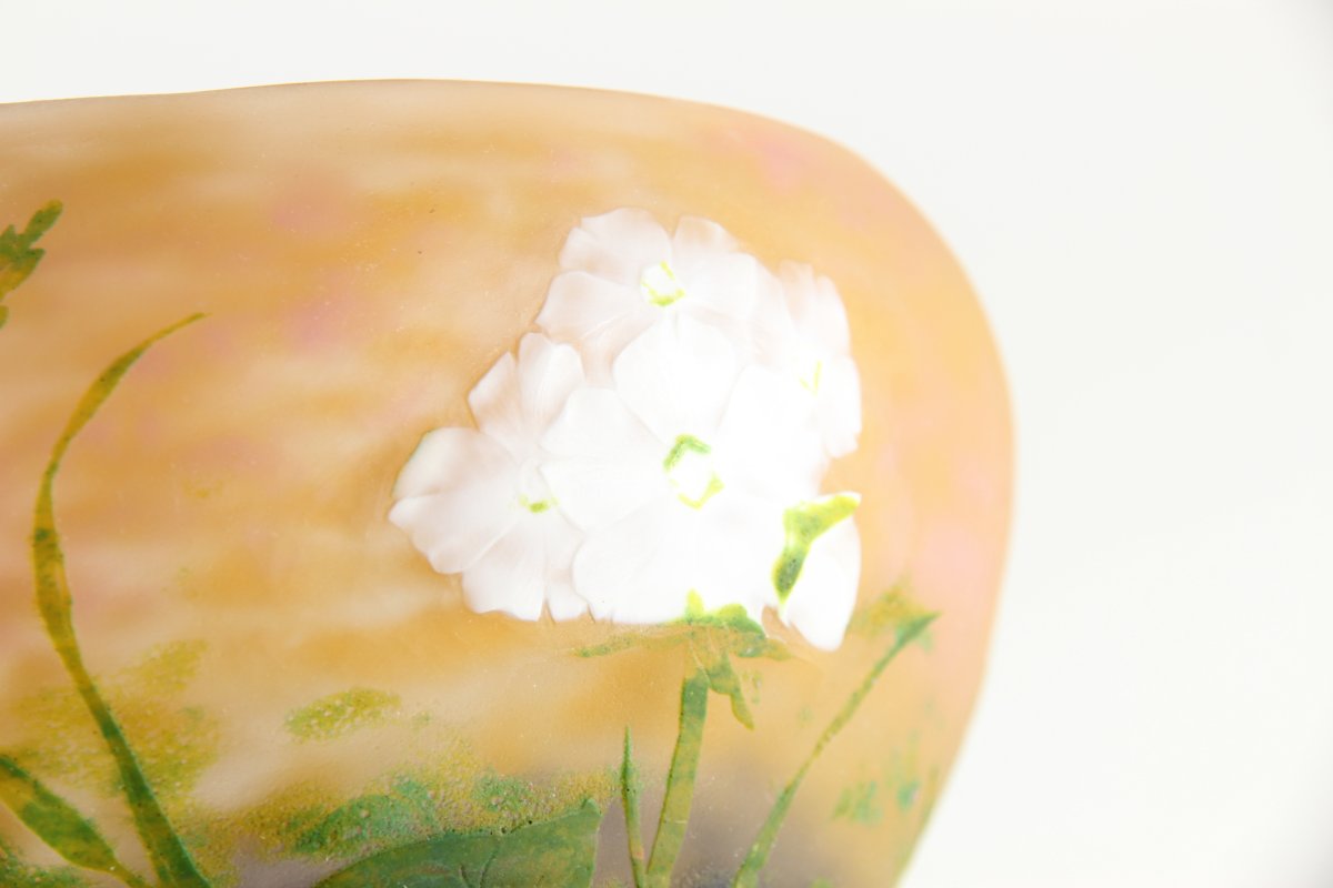 Daum Nancy Vase (primroses Wheel Engraved)-photo-1