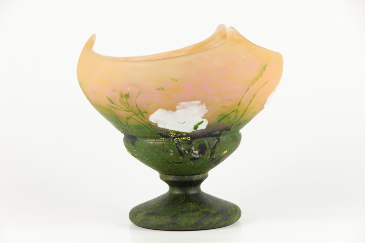 Daum Nancy Vase (primroses Wheel Engraved)-photo-2