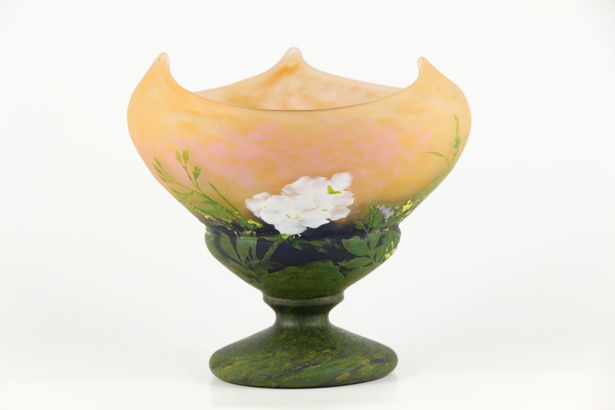 Daum Nancy Vase (primroses Wheel Engraved)-photo-4