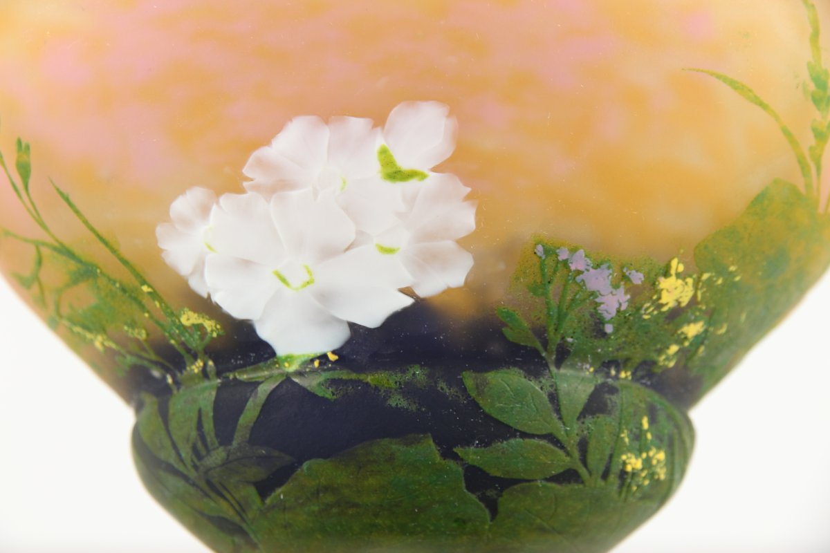 Daum Nancy Vase (primroses Wheel Engraved)-photo-8