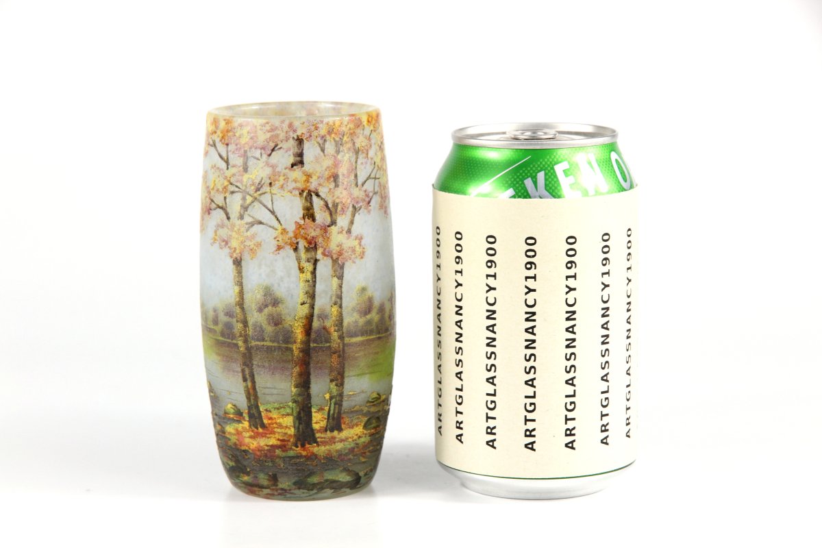 Daum Nancy Vase (autumn Landscape)-photo-2