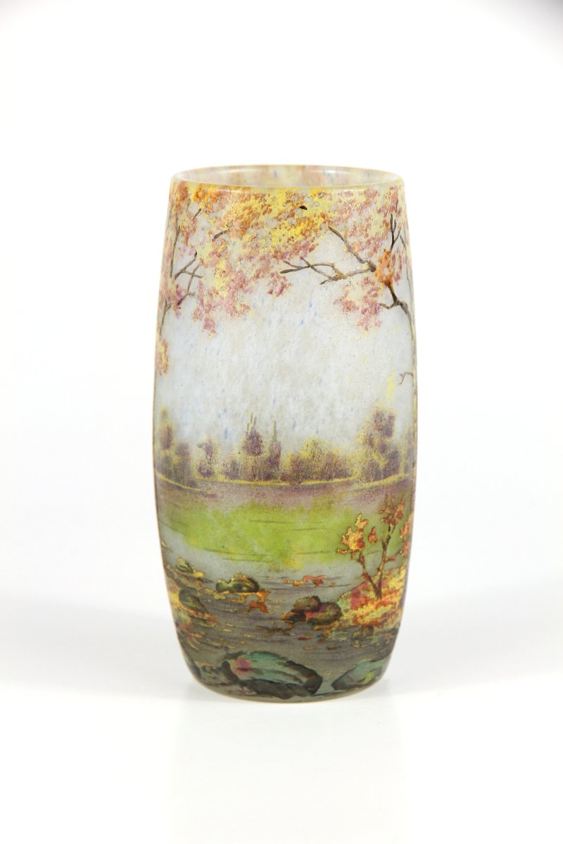 Daum Nancy Vase (autumn Landscape)-photo-1