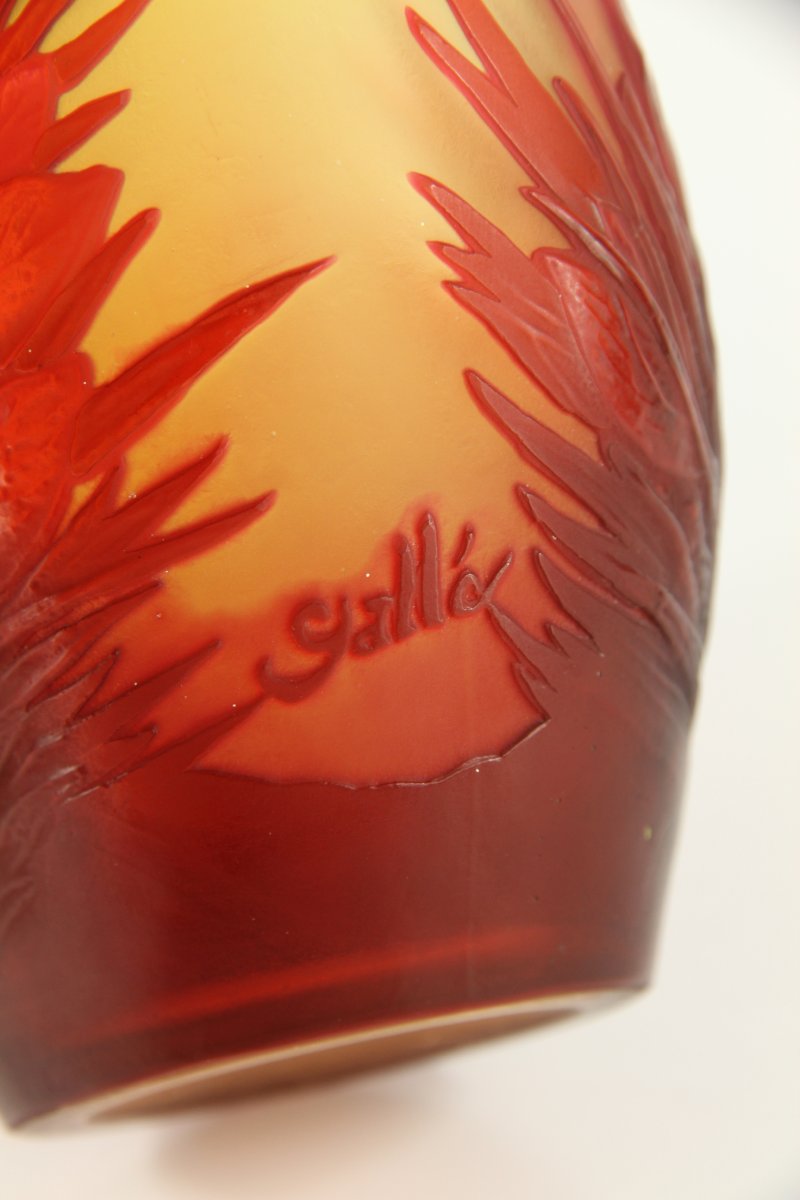 Vase Gallé (Crocus en relief)-photo-3