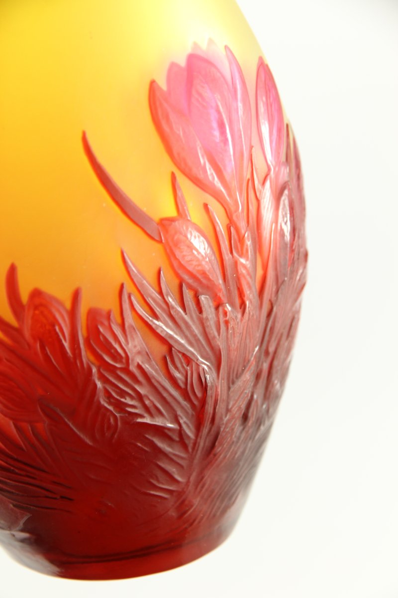 Vase Gallé (Crocus en relief)-photo-8