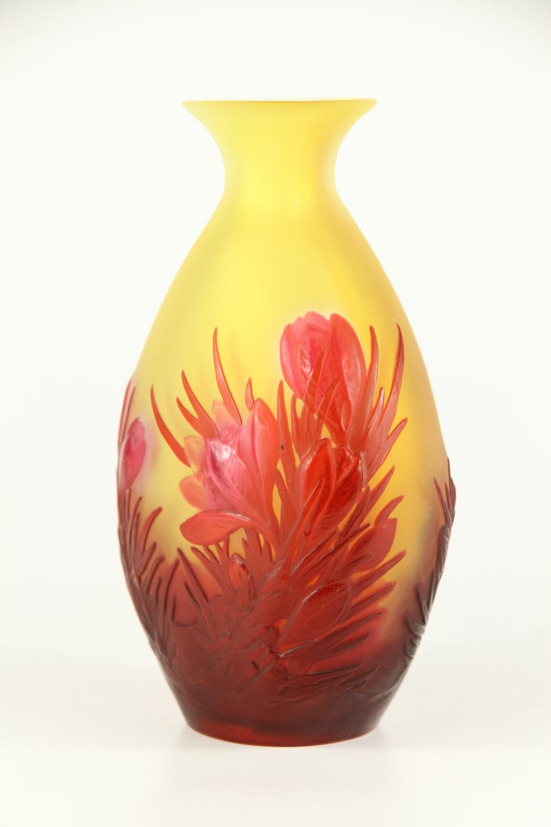 Vase Gallé (Crocus en relief)-photo-3