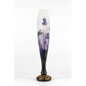 Vase Daum Nancy (violettes)