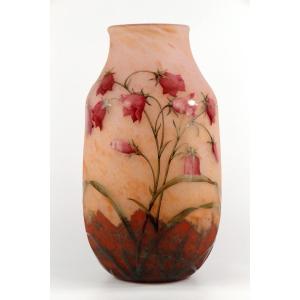 Vase Daum Nancy (campanules)