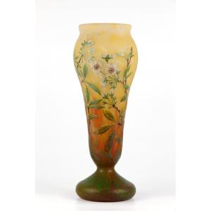 Vase Daum Nancy (fleurs de pommier)