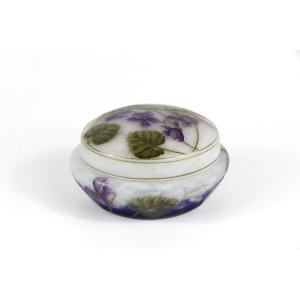 Boîte Daum Nancy (violettes)