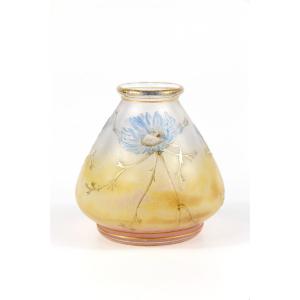 Daum Nancy Vase (thistles)