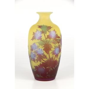 Vase Gallé (chardons)