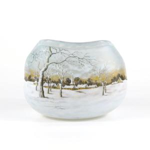Daum Nancy Vase (dutch Winter)