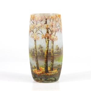 Daum Nancy Vase (autumn Landscape)