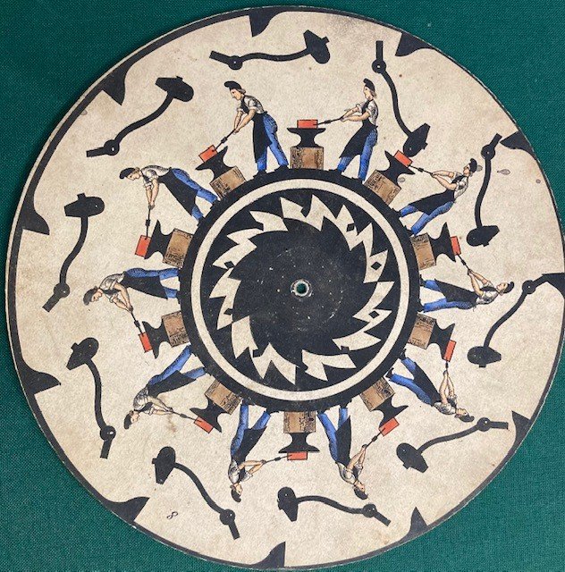 PRECINEMA - Phenakitiscope - Ensemble de trente disques décorés à l'Eau-forte réhaussée - Circa 1850-photo-4