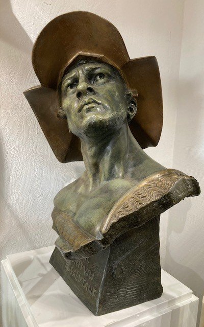 Richard Aurili (1834-1914) - Gladiator - Ave Caesar Morituri Te Salutant - Regulating Sculpture