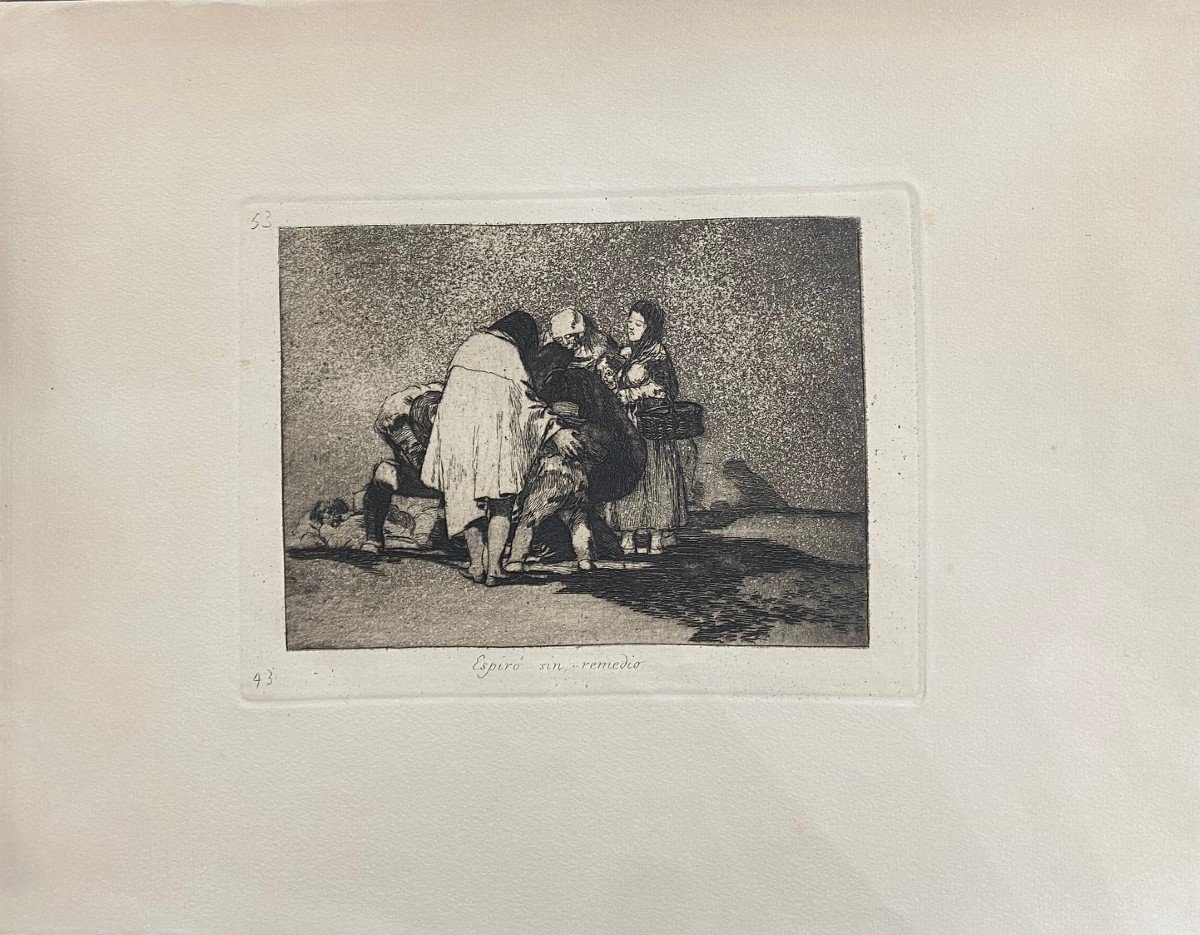 Francisco José De Goya Y Lucientes (1746-1828) - N° 53 - Espiró Sin Remedio - Aquatinte-photo-4
