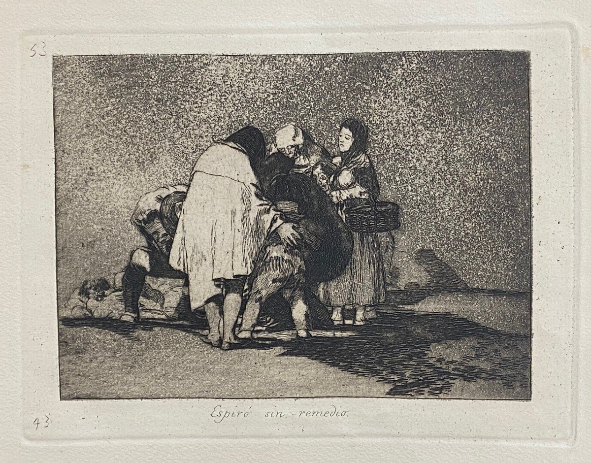 Francisco José De Goya Y Lucientes (1746-1828) - N° 53 - Espiró Sin Remedio - Aquatinte