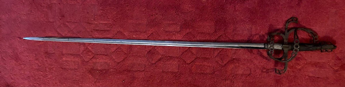 German Sword XVI/xvii Century Style From Viollet Le Duc Period - XIX Century-photo-2