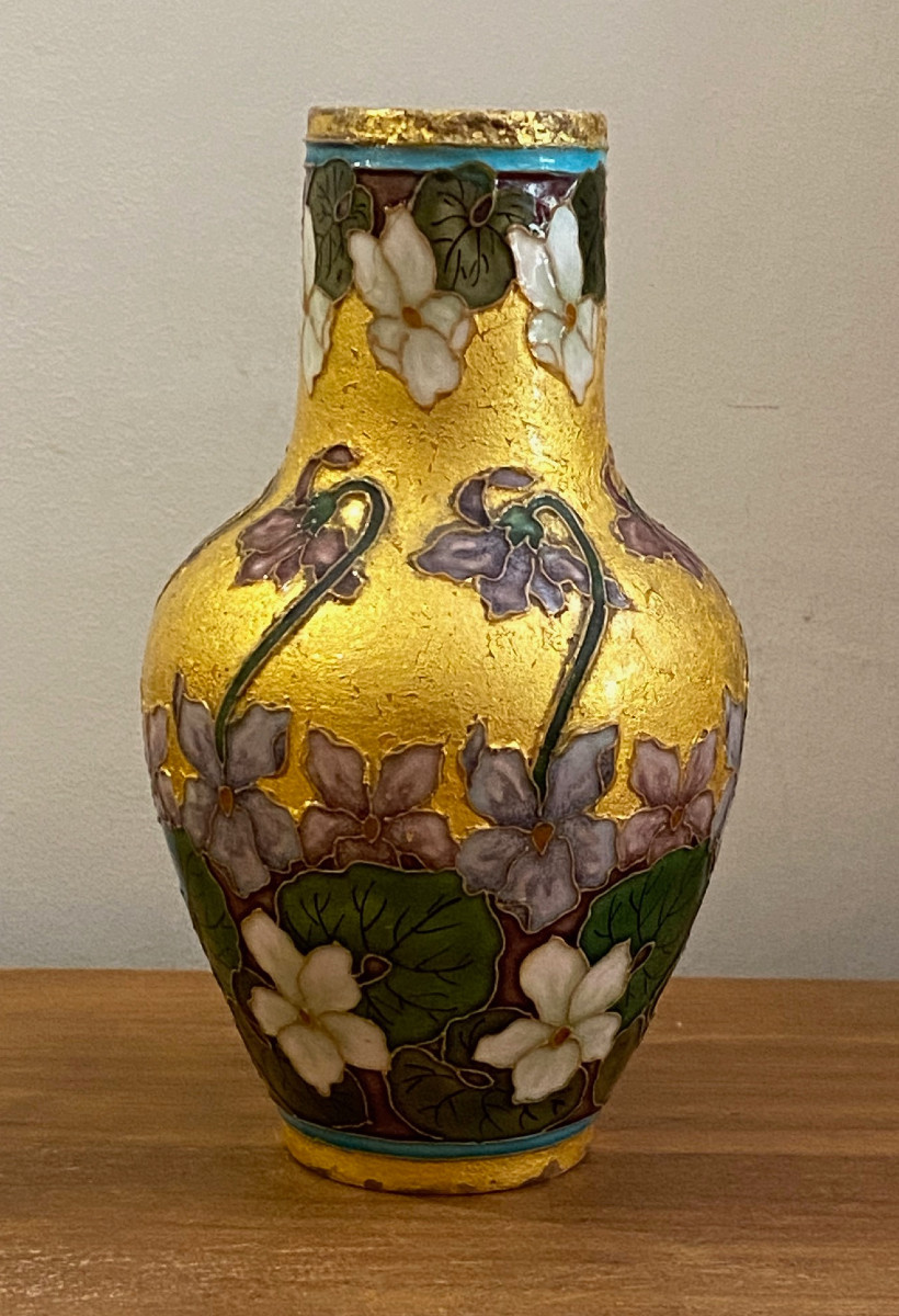 Paul Milet (1870-1950) - Ovoid-shaped Vase In Glazed Ceramic - Art Nouveau - Sevres