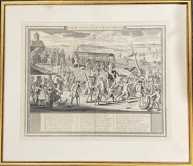 1er Crack Financier au Monde - 1720 - Le Système de Law - Gravure éditée En Hollande 