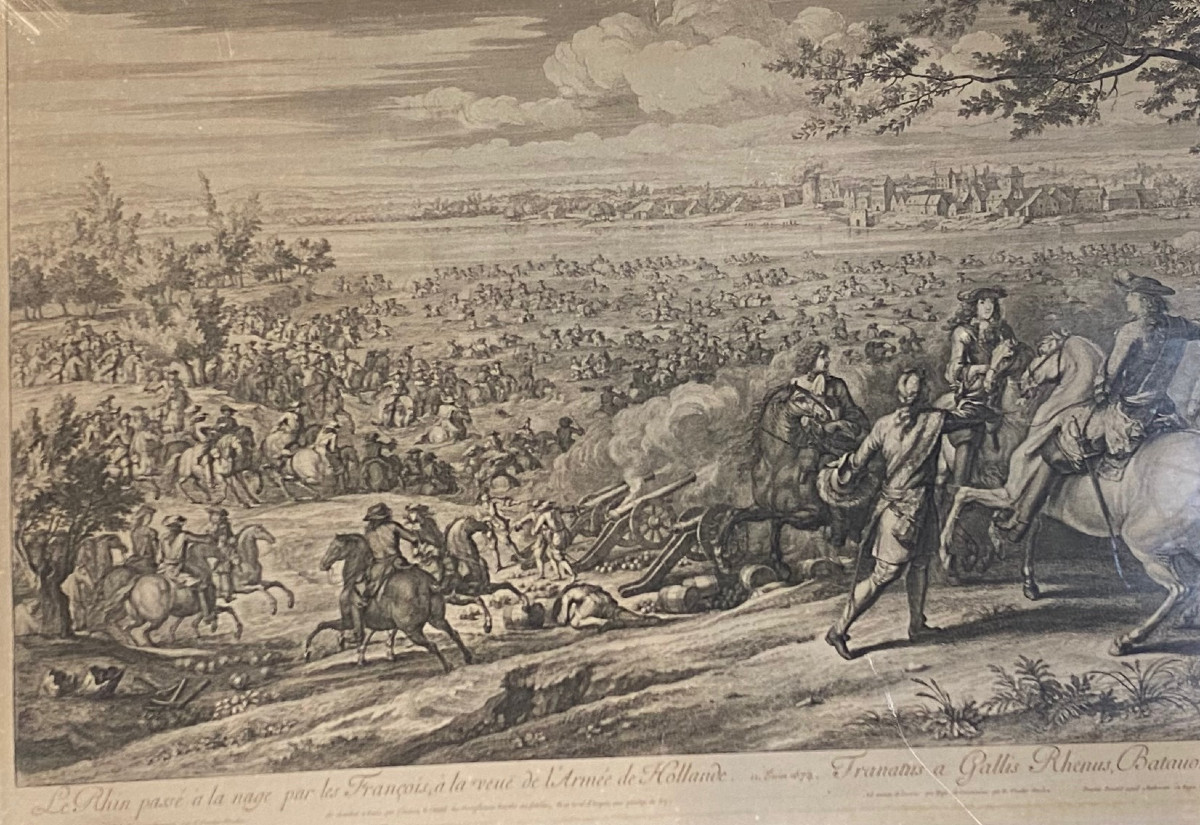 The Rhine Swum Across By The French In Sight Of The Dutch Army - 17th Century -photo-1