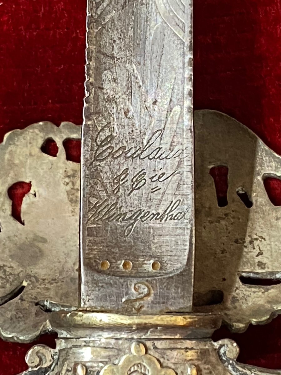 Administrative Officer's Sword Signed Coulaux Cie - Klingenthal - Second Empire-photo-3