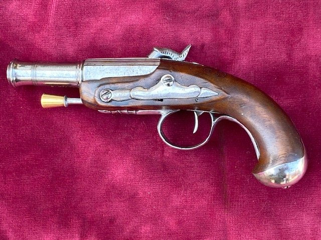 Converted Percussion Carriage Pistol - -photo-4