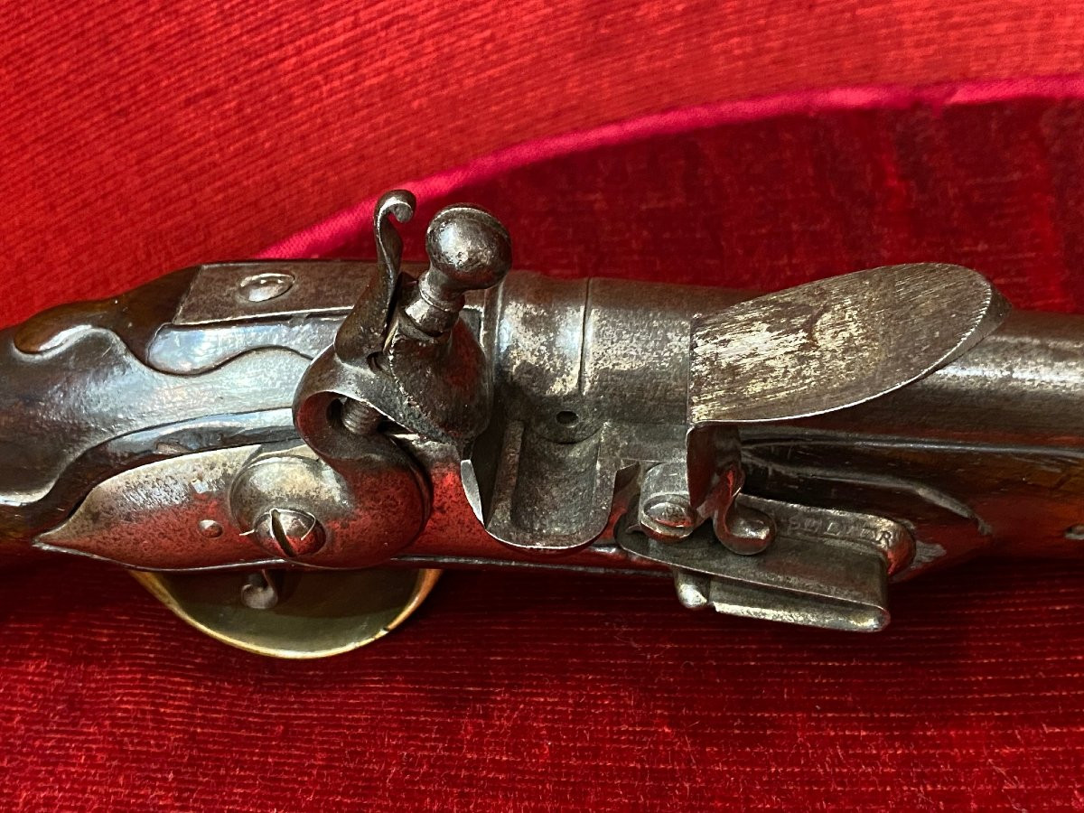 Pre-regulation Flintlock Pommel Pistol - Circa 1700-photo-8