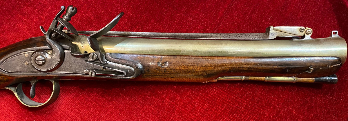 Flintlock Naval Blunderbuss With Bayonet – Late 18th Century-photo-2