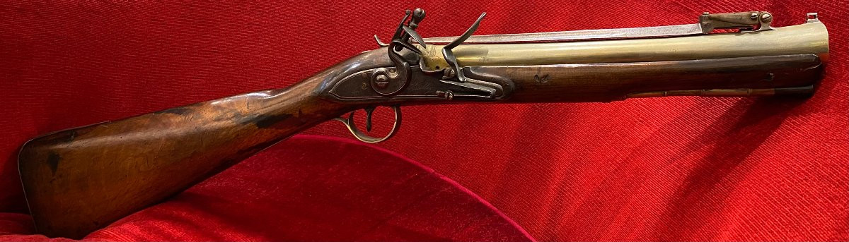 Flintlock Naval Blunderbuss With Bayonet – Late 18th Century-photo-6